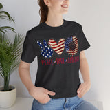 Peace Love America - Unisex Jersey Short Sleeve Tee