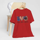 Peace Love America Two - Unisex Jersey Short Sleeve Tee