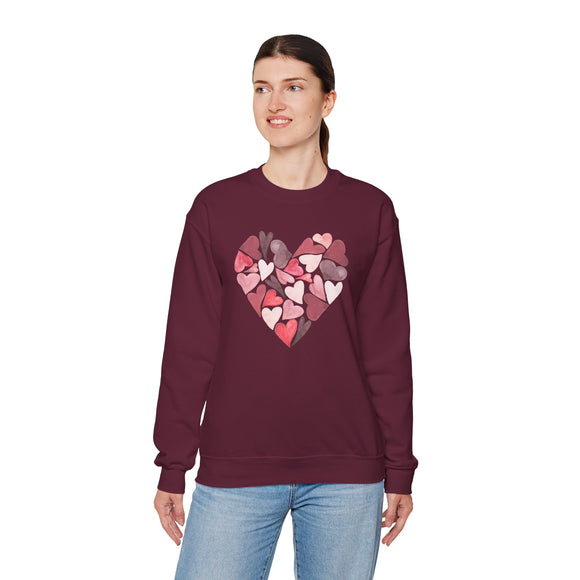 Heart Full of Hearts Unisex Heavy Blend™ Crewneck Sweatshirt