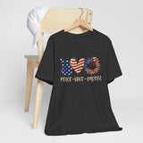 Peace Love America Two - Unisex Jersey Short Sleeve Tee