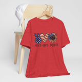 Peace Love America Two - Unisex Jersey Short Sleeve Tee