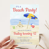 Beach Party Birthday Party Favor Tag