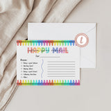 Happy Mail Watercolor Crayons - Brag Note for Students