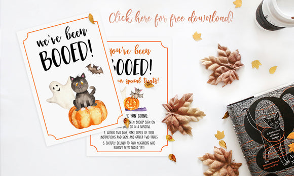 You've Been Booed Free Printable