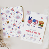 Peace, Love, and Burgers Party Invitation